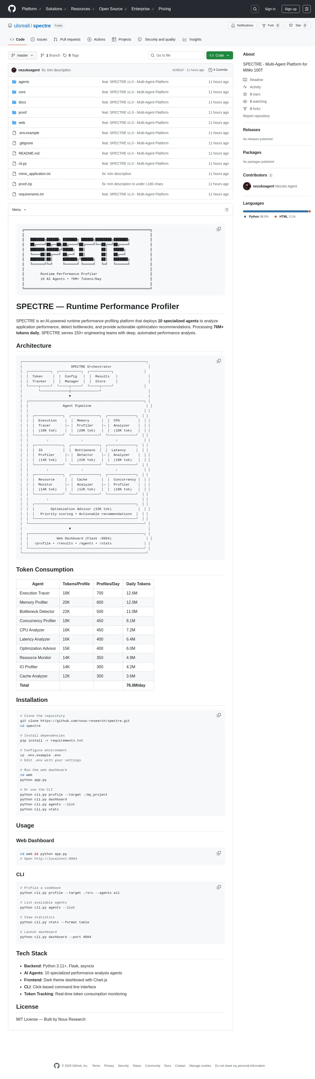 SPECTRE - Multi-Agent Platform